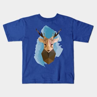 Geometric Reindeer Kids T-Shirt